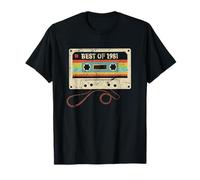 Best of 1981 45 Compleanno Regalo 45 Anni Uomo Donna Maglietta
