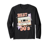 Best of 90s Mixtape Nostalgia Cassetta Vintage Estetica Maglia a Manica