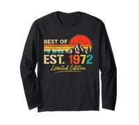 Best Of Est 1972 Limited Edition Vintage Year 1972 Birthday Maglia a Manica