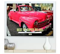 Best of Super Deluxe - Fords erstes Nachriegscabrio (hochwertiger Premium Wandkalender 2026 DIN A2 quer), Kunstdruck in Hochglanz: Der Ford Super Deluxe unterwegs in Havanna