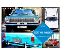 BEST OF WOLGA - Der sowjetische Oldtimer GAZ-24 (Tischkalender 2026 DIN A5 quer), CALVENDO Monatskalender: Die sowjetische Limousine Wolga unterwegs in Kuba