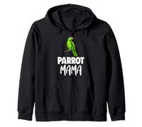 Best Parrot Mama Tee Shirt da donna Funny Pet Lovers Gifts Felpa con Cappuccio