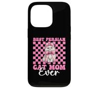 Best Persian Cat Mom Ever Mama Festa della mamma Coquette Bow Custodia per iPhone 13 Pro