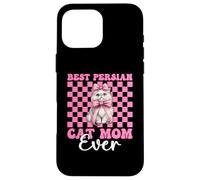 Best Persian Cat Mom Ever Mama Festa della mamma Coquette Bow Custodia per iPhone 16 Pro Max
