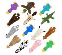 Best Pet Supplies Giocattoli per cani 2 in 1, con tessuto morbido e resistente, contiene una bottiglia di plastica, misura media, (lepre, mucca, leone, scimmia, scoiattolo)