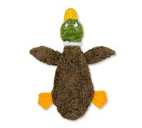 Best Pet Supplies Giocattoli per cani 2 in 1 con tessuto morbido e resistente per animali domestici, senza imbottitura per giochi interni, contiene una bottiglia di plastica - 1 anatra selvatica, grande