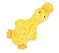 Best Pet Supplies Giocattolo per cani increspato per razze piccole, medie e grandi, carino anatra senza ripieno con morbido squittio, divertente per cuccioli da interno e cuccioli anziani, peluche