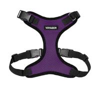 Best Pet Supplies Voyager Pettorina per animali domestici con chiusura Step-in, per tutte le condizioni atmosferiche, regolabile, per cani e gatti, finitura viola/nero, XL