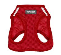 Best Pet Supplies Voyager Step-in Air - Imbracatura in rete resistente alle intemperie per cani e gatti di piccola e media taglia - Pettorine (rosso), XXXL