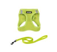 Best Pet Supplies Voyager Step-in Air, Set pettorina per gatti piccoli e grandi, in rete, con chiusura step-in, per tutte le condizioni atmosferiche, verde lime, XXXS (petto 27,9-30,5 cm)