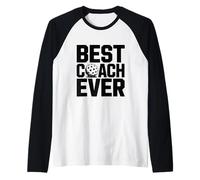 Best Pickleball Coach Ever for Men Idea Regalo Divertente Maglia con Maniche Raglan