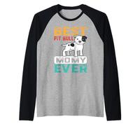 Best Pit Bull Dog Mommy Ever For Mom Funny Dogs Lover Maglia con Maniche Raglan