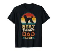 Best Poodle Dad Ever, Father's Day, Poodle Daddy Maglietta