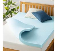 Best Price Mattress Materasso in Memory Foam ventilato 7,6 cm, infusione Gel di Raffreddamento, Certificato CertiPUR-US, Letto Queen Size Corto, Blu