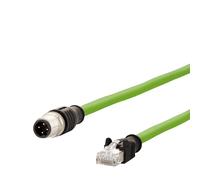 Best Price Square Metz Connect 142M4D15050 M12 - Cavo Patch Cat 5e S/UTP, 5 m, Colore: Verde