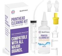 Best Printers Kit di pulizia per Epson, HP | Kit di pulizia per testine di stampa a getto d'inchiostro Brother | Kit di pulizia per testine di stampante a getto d'inchiostro | Kit di pulizia per