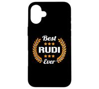Best Rudi Ever Divertente detto Nome Rudi Custodia per iPhone 16 Plus