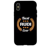 Best Rudi Ever Divertente detto Nome Rudi Custodia per iPhone X/XS