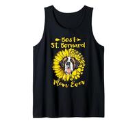 Best Saint Bernard Dog Mom Ever Sunflower Funny Paw Lover Canotta