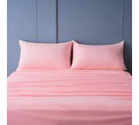 Best Season 1800 Thread Count Microfiber Fade Resistant Bed Sheet Set, 4 Piece, Full, Blush Pink