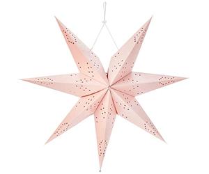 'Best Season 236 - 30 Stella di carta "Romantic-Star, Metallo, E14, Rosa, 16 x 54 x 50 cm