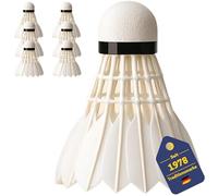 Best - Set di 6 volani con Piume, Colore: Bianco