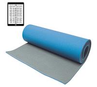 Best Sport Tappetino da Ginnastica, 200 x 60 x 1,3 cm, Colore: Blu/Grigio