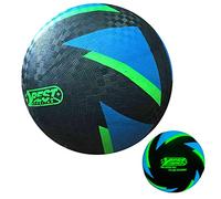 BEST SPORTING Calcio a piedi nudi Glow in The Dark I palla leggera taglia 5 I palla sportiva nera blu I pallone da calcio luminoso per bambini in PVC I palla da spiaggia per interni ed esterni