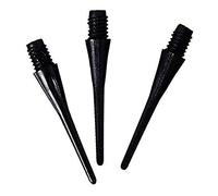 Best Sporting Dart in plastica, punte in nylon per freccetta, 100 pezzi Soft Dart, Nero, Bianco o Rosso, Nero