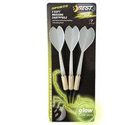 Best Sporting, Freccette Glow in The Dark Fluorescenti, con Manicotto in Ottone e Punta di Sicurezza, Peso 7 g, Punte di Ricambio Incluse Unisex-Adulto, Multicolore
