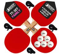 Best Sporting Racchette Tennis da Tavolo Set per Famiglia I 4 Racchetta,4 Borse
