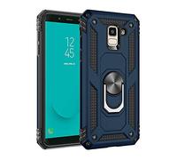 Best ST Custodia per Galaxy J5 2017/J530, supporto per anello in metallo, perni di rotazione a 360° e 180°. Custodia protettiva sottile in TPU + PC, compatibile con supporto magnetico per auto,