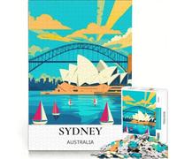 Best Sydney Harbor Puzzle da 1000 pezzi | Decorazione da parete che migliora l'amore tra le coppie Adatta anche per decorare la scrivania 75x50cm