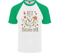 Best Teacher Ever Insegnamento Matematica Inglese Scienza Uomo S/S T-Shirt