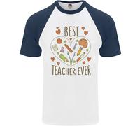 Best Teacher Ever Insegnamento Matematica Inglese Scienza Uomo S/S T-Shirt