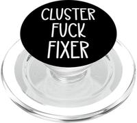 Best Team Ever Coworker Cluster Fuck Fixer of Everything Dad PopSockets PopGrip per MagSafe