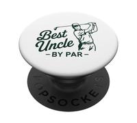 Best Uncle by Par - Divertente gioco di parole da golf, design umoristico PopSockets PopGrip Adesivo
