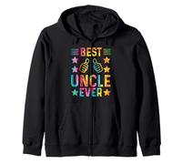 Best Uncle Ever Funny Awesome Uncles - Tintura per zii, da Uomo Felpa con Cappuccio