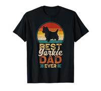 Best Yorkie Dad Ever, Father's Day, Yorkshire Terrier Daddy Maglietta