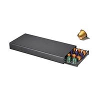BestAlice Cassetto per Cialde di Caffè, Cassetto per Capsule di Caffè, Porta Capsule da 40 Cialde, Compatto Sotto la Caffettiera, Porta Capsule di Caffè, Organizer per Bar e Cucina(Nero)