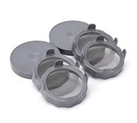 BestAlice Confezione da 6 coperchi per germogliare, coperchio con schermo in acciaio inox per barattoli a bocca larga 86 mm, kit per germinazione