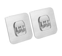 BestAlice Ganci Autoadesivi Ganci Trasparenti 2 Pezzi Ganci Autoadesivi Multifunzione PunchFree Ganci Adesivi da Parete Trasparenti e Resistenti per la Casa, il Bagno, la Cucina, L'ufficio