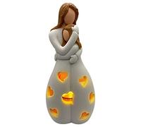 BestAlice Portacandele statua regalo per mamma da figlia, madre e figlia, regalo per figlia, figlia da mamma, compleanno, festa della mamma