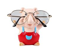 BestAlice Supporto per occhiali creativo, simpatico supporto per occhiali da maiale, divertente supporto per occhiali, display per occhiali da regalo, decorazione automatica per casa e ufficio