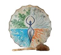 BestAlice Tamburo per sciamani, albero della vita da 30,2 cm, con tamburo per tamburo, strumento per guaritore del suono sciamano, regalo per gli amanti della musica