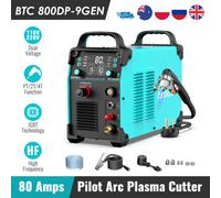 bestarc Taglierina al plasma, BTC800DP 9a generazione 80Amp Pilot Arc Plasma Cutter Machine, adotta la [tecnologia del sensore d'aria] Macchina da taglio al plasma a doppia tensione 110/220V (BTC800DP