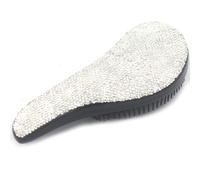 Bestbling Spazzola per capelli liscia e districante, per donne, ragazze, uomini, a forma di arco (argento)