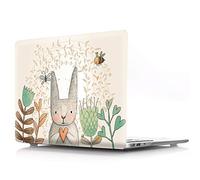 Bestcatgfit [Animal Series PRO 15 2018 2017 2016 Release Hard Shell Custodias with Keyboard Cover per Newest MacBook PRO 15 inch with/Without Touch Bar (Model: A1990) - Love Rabbit