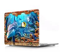 BestCatgift Air 13 Hard Shell Custodia with Keyboard Cover per MacBook Air 13 inch (Models: A1369,A1466) Old Version,3D Sea World