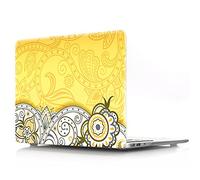 BestCatgift Air 13 Hard Shell Custodia with Keyboard Cover per Newest MacBook Air 13 inch (Models: A1932),Yellow Flower